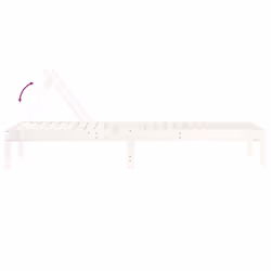 VidaXL 825068 chaise d'extérieur Terrace Bois de pin Blanc - Vue supplémentaire 7
