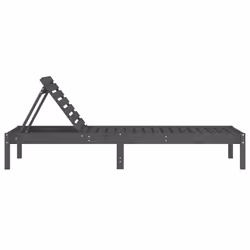 VidaXL 825069 chaise d'extérieur Terrace Bois de pin Gris - Vue supplémentaire 4