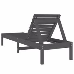 VidaXL 825069 chaise d'extérieur Terrace Bois de pin Gris - Vue supplémentaire 5