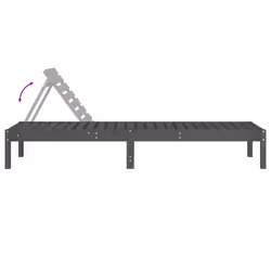 VidaXL 825069 chaise d'extérieur Terrace Bois de pin Gris - Vue supplémentaire 6
