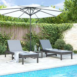 VidaXL 825070 chaise d'extérieur Linge Bois de pin Gris