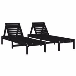 VidaXL 825074, Linge, Bois de pin, Noir, 70 kg