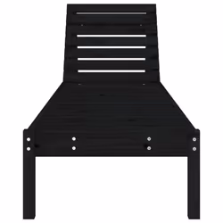 VidaXL 825074 chaise d'extérieur Linge Bois de pin Noir - Vue supplémentaire 4