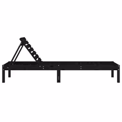 VidaXL 825074 chaise d'extérieur Linge Bois de pin Noir - Vue supplémentaire 5