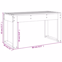 VidaXL 825091 banc de jardin Bois - Vue supplémentaire 8