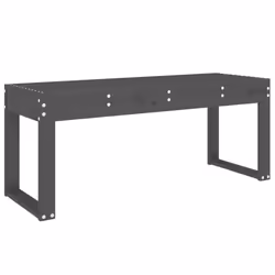 VidaXL 825095, Gris, Bois, 110 kg, Adultes et enfants, 1100 mm, 380 mm