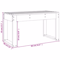 VidaXL 825096 banc de jardin Bois - Vue supplémentaire 8