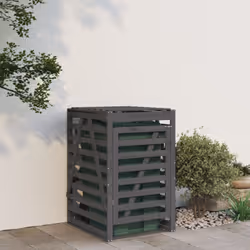 Cet abri pour poubelle sur roulettes en bois maintient la poubelle de votre jardin hors de la vue et crée un environnement be ...