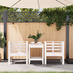 VidaXL 825129 chaise d'extérieur Terrace Bois de pin Blanc