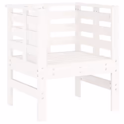 VidaXL 825129 chaise d'extérieur Terrace Bois de pin Blanc - Vue supplémentaire 4