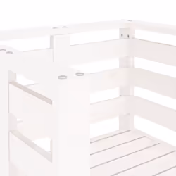 VidaXL 825129 chaise d'extérieur Terrace Bois de pin Blanc - Vue supplémentaire 8