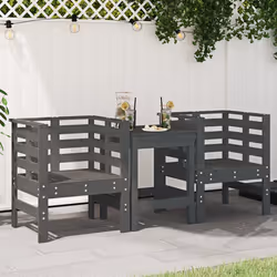 VidaXL 825130 chaise d'extérieur Terrace Bois de pin Gris