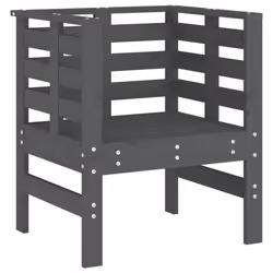 VidaXL 825130 chaise d'extérieur Terrace Bois de pin Gris - Vue supplémentaire 4