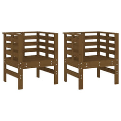 VidaXL 825131 chaise d'extérieur Terrace Bois de pin Marron