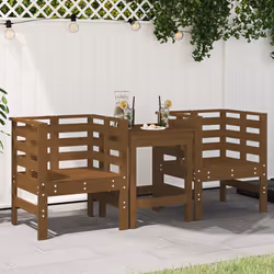 VidaXL 825131 chaise d'extérieur Terrace Bois de pin Marron