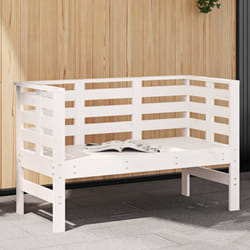 Vidaxl - Banc de jardin blanc 111,5x53x71 cm bois massif de pin