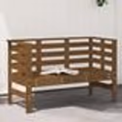 vidaXL Banc de jardin marron miel 111,5x53x71 cm bois massif de pin