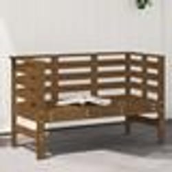 vidaXL Banc de jardin marron miel 111,5x53x71 cm bois massif de pin