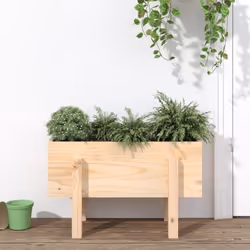 Cette jardinière de jardin en bois est un excellent choix pour les bricoleurs pour meubler ou décorer leurs jardins, balcons  ...