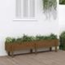 vidaXL Lit surélevé de jardin marron miel 160x30x38 bois de pin massif