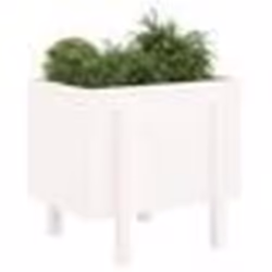vidaXL Jardinière blanc 62x50x57 cm bois massif de pin