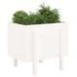 vidaXL Jardinière blanc 62x50x57 cm bois massif de pin
