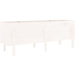 Vidaxl - Lit surélevé de jardin blanc 160x50x57 cm bois de pin massif