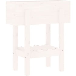 Vidaxl - Jardinière blanc 62x30x69 cm bois massif de pin