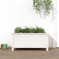 Vidaxl - Jardinière blanc 82,5x40x39 cm bois massif de pin