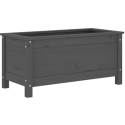 Vidaxl - Jardinière gris 82,5x40x39 cm bois massif de pin