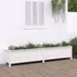 vidaXL Lit surélevé de jardin blanc 199,5x40x39 cm bois de pin massif