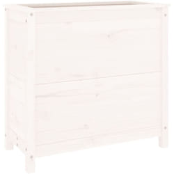 Vidaxl - Jardinière blanc 82,5x40x78 cm bois massif de pin