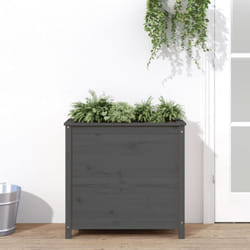 Vidaxl - Jardinière gris 82,5x40x78 cm bois massif de pin