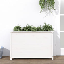 Vidaxl - Lit surélevé de jardin blanc 119,5x40x78 cm bois de pin massif
