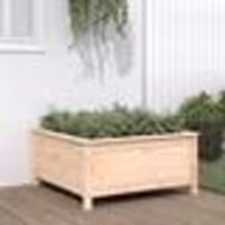 vidaXL Jardinière 82,5x82,5x39 cm bois de pin massif