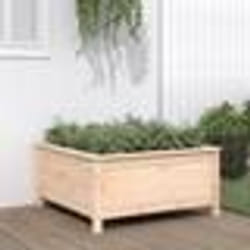 vidaXL Jardinière 82,5x82,5x39 cm bois de pin massif