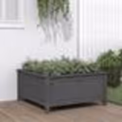 vidaXL Jardinière gris 82,5x82,5x39 cm bois massif de pin