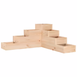 Cette jardinière en bois est un choix idéal pour cultiver une variété de fleurs ou de plantes. Bois de pin massif : cette jar ...
