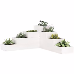 Cette jardinière en bois est un choix idéal pour cultiver une variété de fleurs ou de plantes. Bois de pin massif : cette jar ...