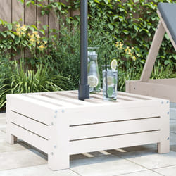 Vidaxl - Couvercle de base de parasol blanc bois massif de pin