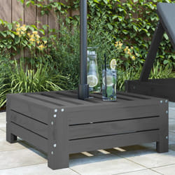 Couvercle de base de parasol gris bois massif de pin Vidaxl