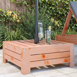 Ce couvercle de base de parasol en bois est non seulement un couvercle décoratif pour votre parasol, mais aussi une table d'a ...
