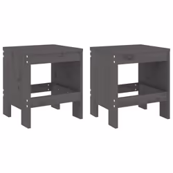 VidaXL 825340, Terrace, Bois de pin, Gris, 110 kg