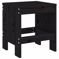 VidaXL 825342 chaise d'extérieur Terrace Bois de pin Noir