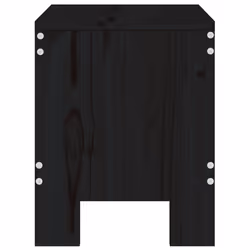 VidaXL 825342 chaise d'extérieur Terrace Bois de pin Noir - Vue supplémentaire 5