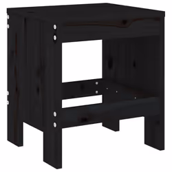 VidaXL 825349 chaise d'extérieur Terrace Bois de pin Noir