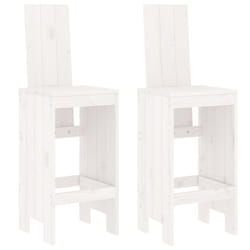 VidaXL 825353 chaise d'extérieur Terrace Bois de pin Blanc