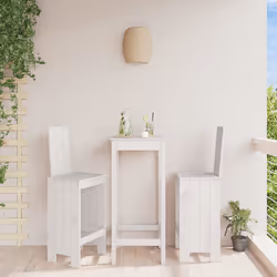 VidaXL 825353 chaise d'extérieur Terrace Bois de pin Blanc