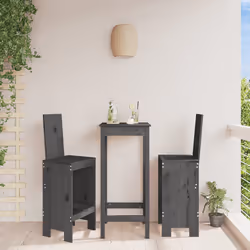 VidaXL 825354 chaise d'extérieur Terrace Bois de pin Gris - Vue supplémentaire 2