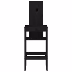VidaXL 825356 chaise d'extérieur Terrace Bois de pin Noir - Vue supplémentaire 4